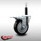 Service Caster 4'' SS Black Poly Swivel 3/4'' Expanding Stem Caster Total Lock Brake SCC-SSEXTTL20S414-PPUB-BLK-34 - alternate 4